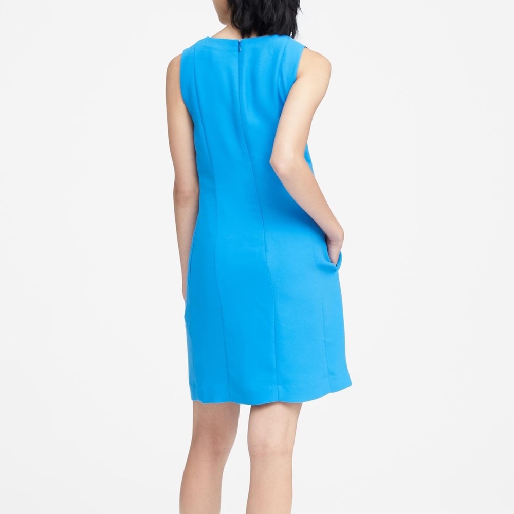 Banana Republic Sapphire Blue V-Neck Shift Dress